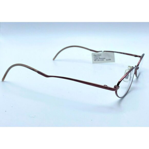 Calvin Klein Eyeglasses Glass Frame CK411 Brown Light Bronze 48-16-135 MSRP $199 - Picture 3 of 10